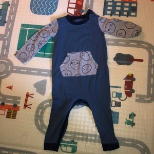 Blue & Gray Romper
